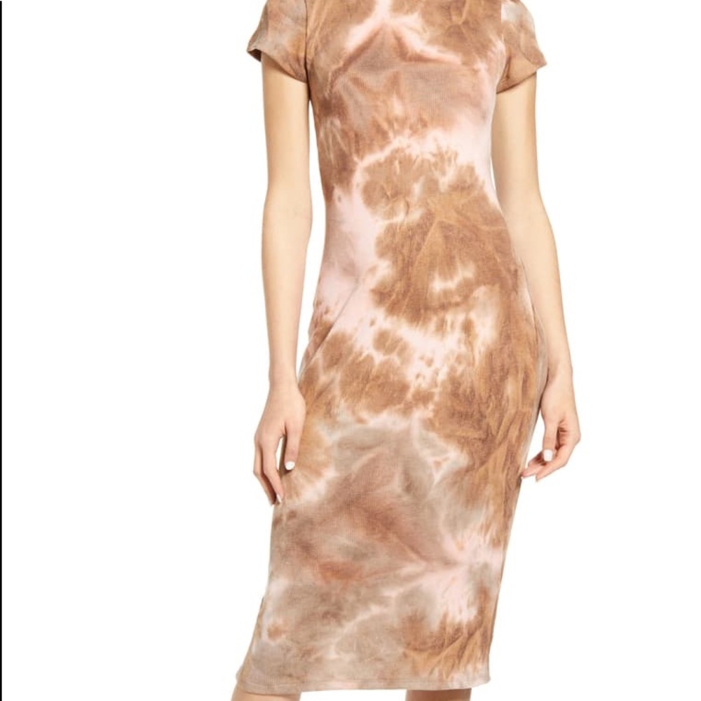 BP Tie Dye knit midi dress - Picture 1 of 9